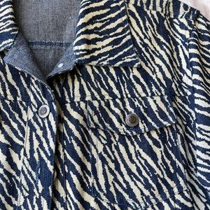 Women's Zebra Denim Jacket
